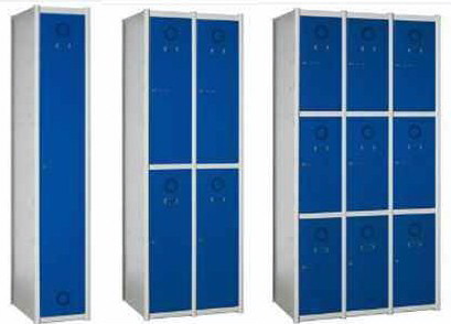 armarios taquillas de ropa metalicos con 1 puerta o 2